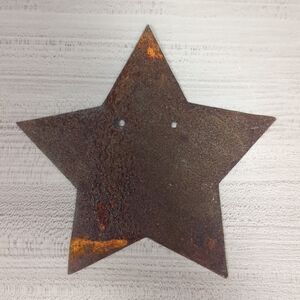 5" Primitive Rusty Star Tin Craft Decor